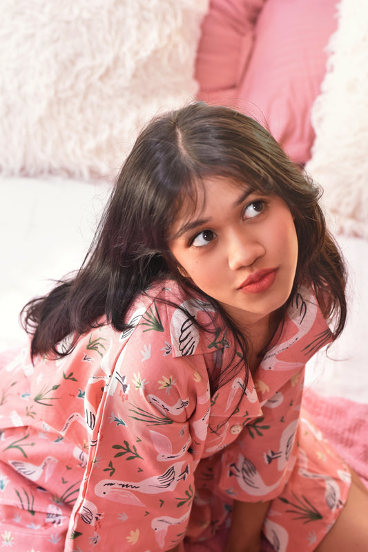 Peachy Birdie Loungewear Set